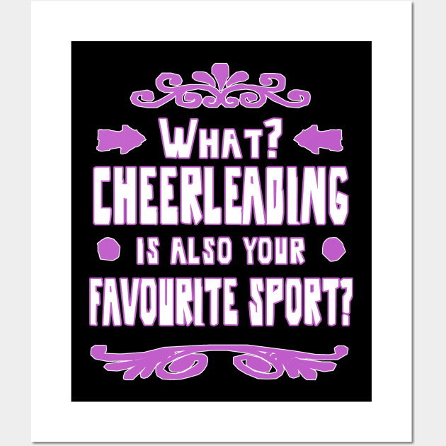 Cheerleader Sport Gift Idea Girls Wall Art by FindYourFavouriteDesign
